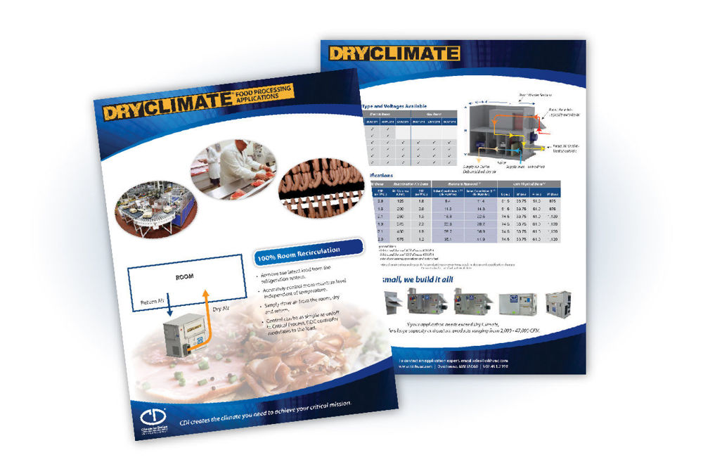 Dry Climate Food Processing Application Flyer